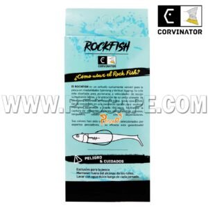 SET DE VINILOS CORVINATOR ROCK FISH CHUNKY 40G VMC (2 PCS) LUCKY BLUE