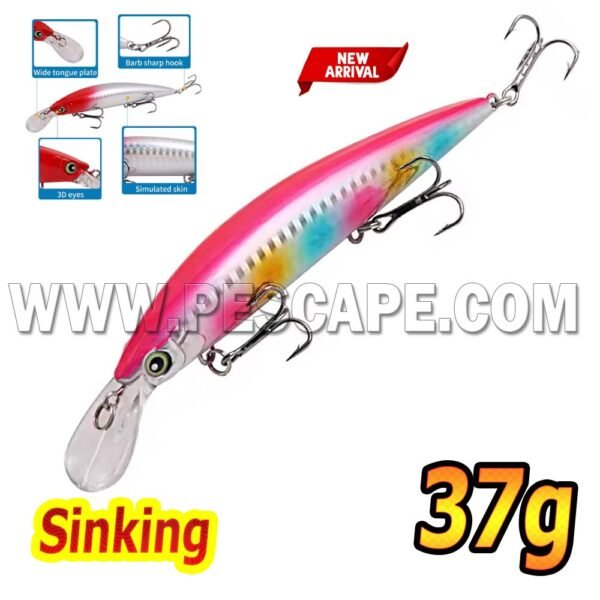 Señuelo Sinking15cm Alta calidad 37gr Para corvina lenguado Payasito