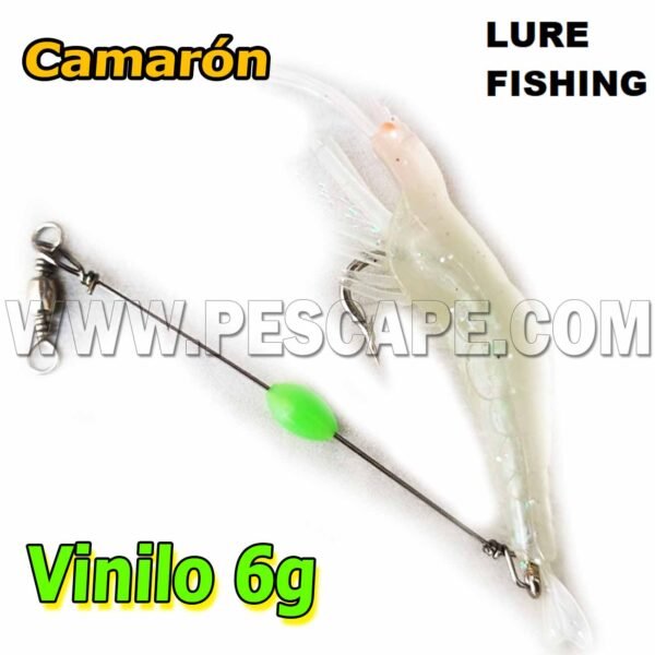 Señuelo de camarón de Silicona Ojos de pez 3D Realista Ríos Playa Color4