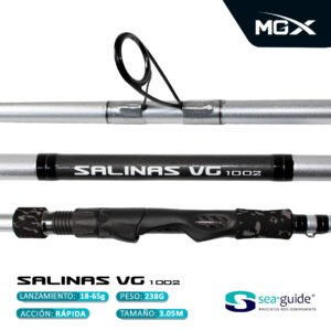COMBO CAÑA DE PESCAR MGX® SALINAS VG 3.05m + CORVINATOR MASTER 4000XG con ACCESORIOS