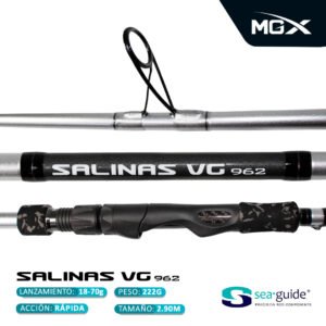 CAÑA MGX SALINAS VG 962 2.90m SPINNING FAST 18-70gr CARBONO