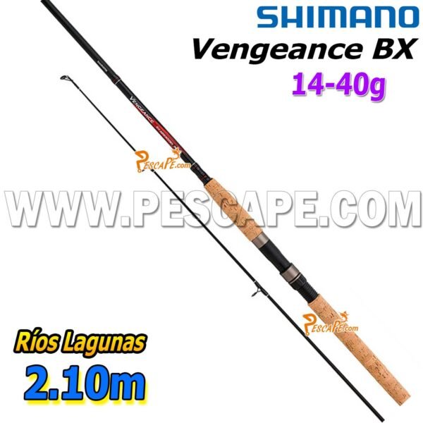 Caña de pesca Vengeance BX 7′ 2.10m 14-40g Peso 134g