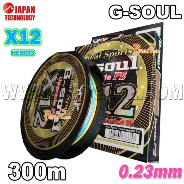 Multifilamento YGK Real Sport G-soul Upgrade Pe X12 300m 0.23mm 46Lb #2.0