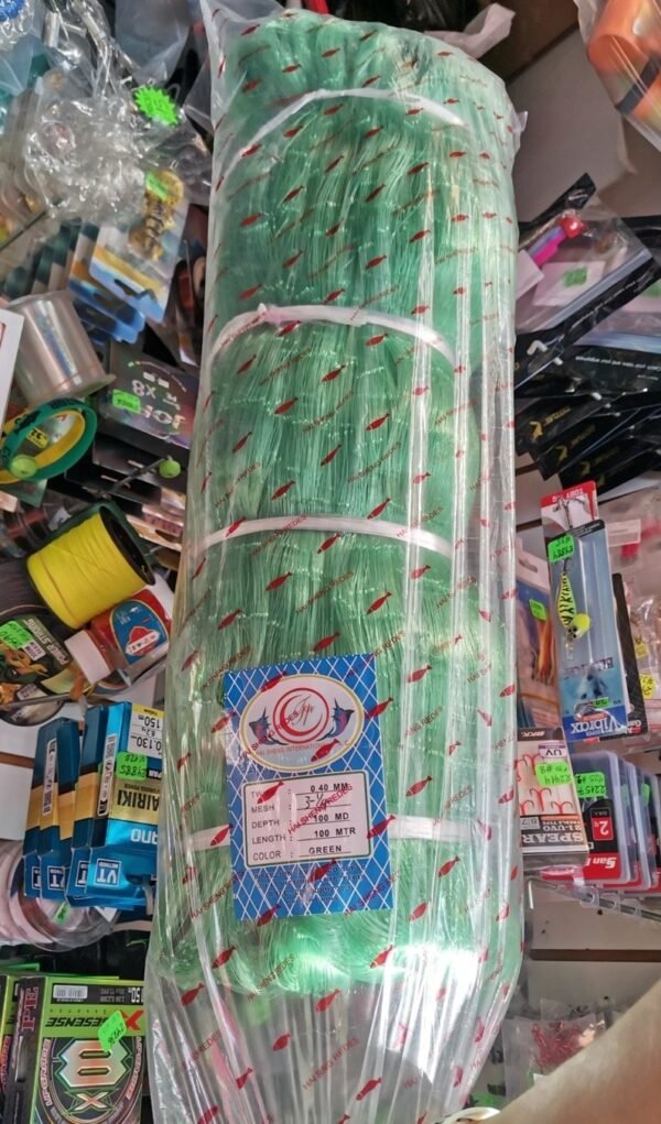 RED DE PESCA 0.40mm 3-1/4 GREEN HAI SHENG REDES 100MD 100MTR - Imagen 2