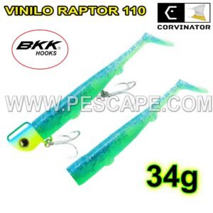 VINILO CORVINATOR RAPTOR 34gr BKK NATURAL GREEN