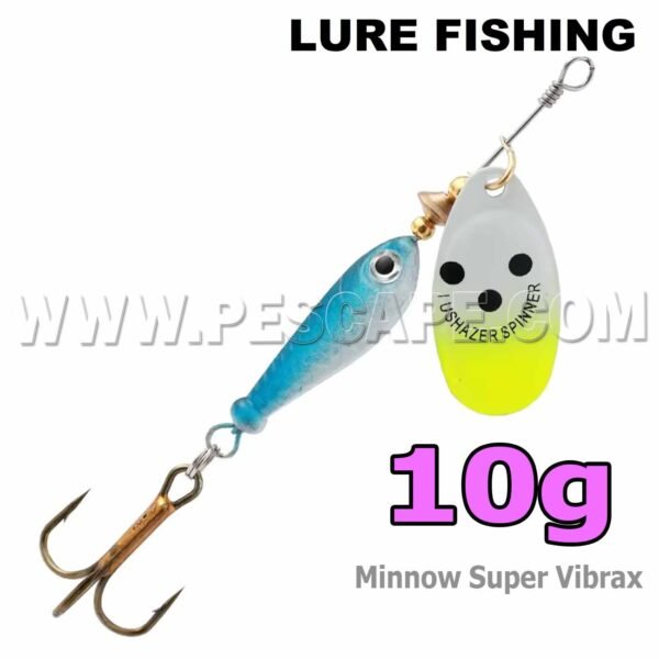 Señuelo Spinner Super Vibrax para Truchas 10gr cebos duros VIB de Metal - Blue