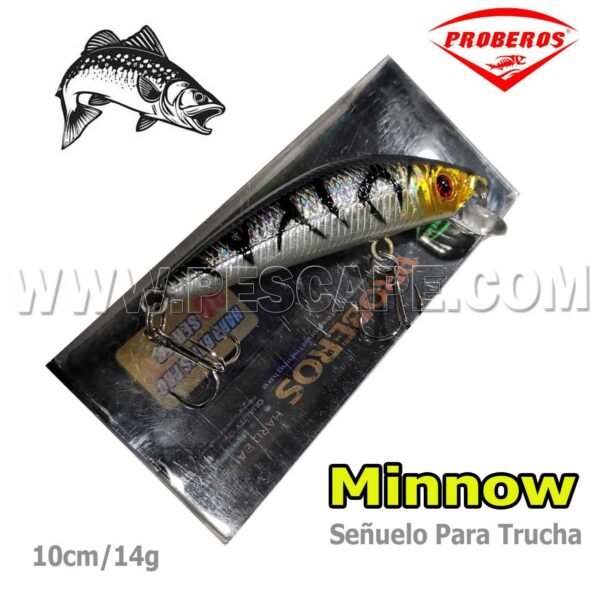 Señuelo para trucha PROBEROS Hard Baits Pro 10cm 14g Color2