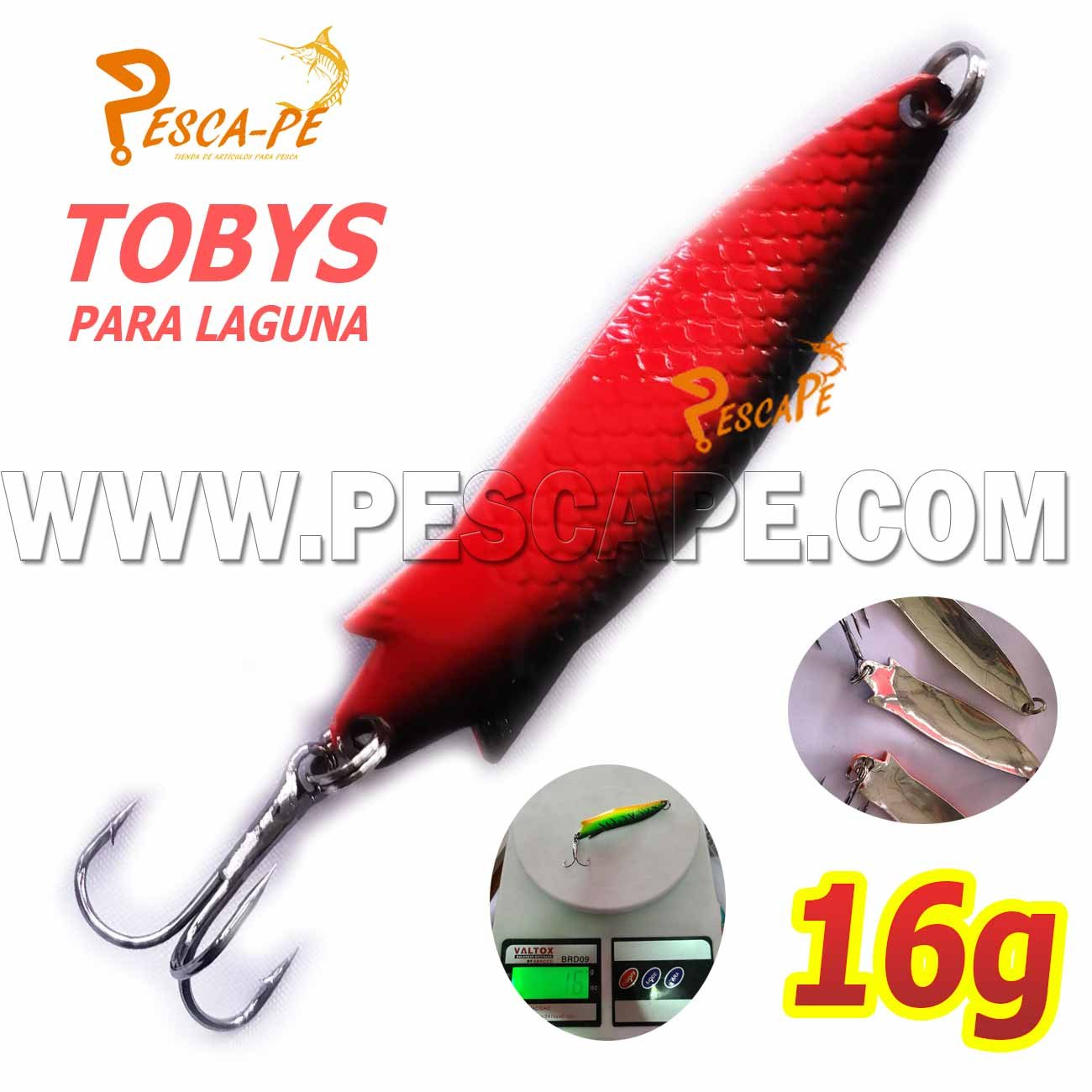 Cuchara Para Trucha Toby Metal 15g Realista 3D Color8