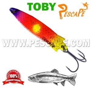 Cuchara Toby PescaPe® para truchas Lagunas Efectivos 14g ColorE