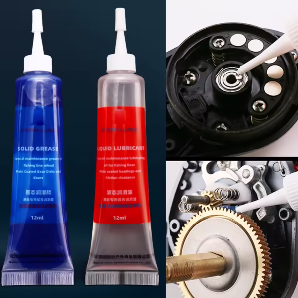 Kit de lubricantes para carretes de pescar grasa + aceite