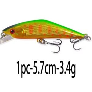 Señuelo de Pesca Duro para truchas Cebo Artificial Pececillo ColorB