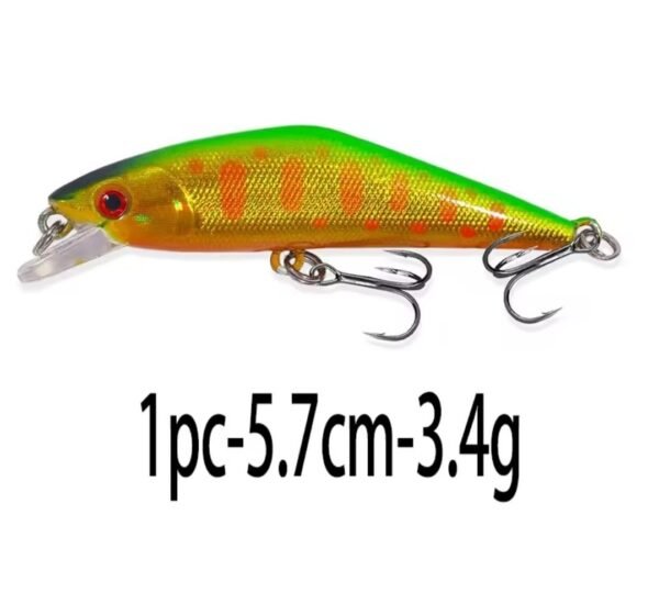 Señuelo de Pesca Duro para truchas Cebo Artificial Pececillo ColorB