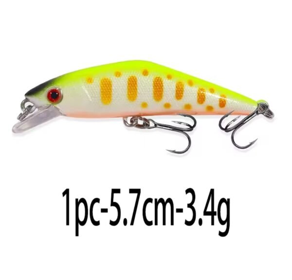 Señuelo de Pesca Duro para truchas Cebo Artificial Pececillo ColorA