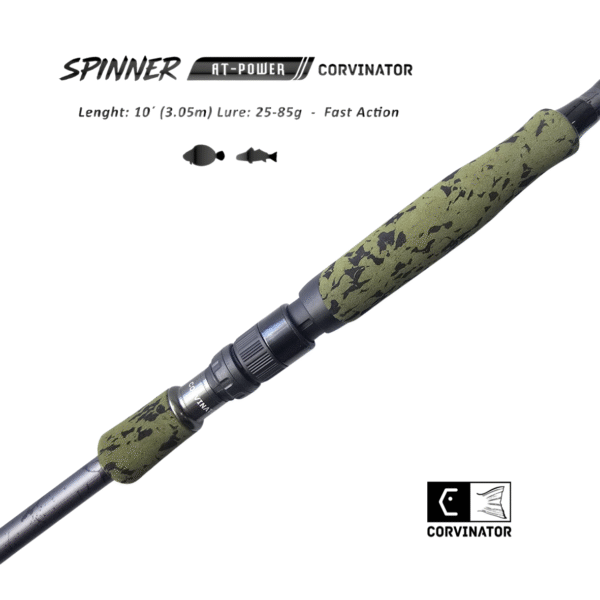 CAÑA CORVINATOR SPINNER AT-POWER CARBONO 3.02m LURES 25-85g - Imagen 4