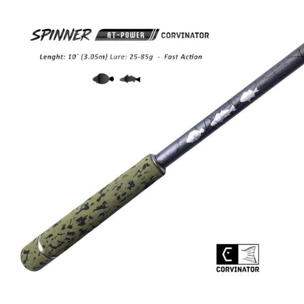 CAÑA CORVINATOR SPINNER AT-POWER CARBONO 3.02m LURES 25-85g - Imagen 3