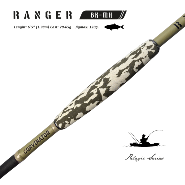 Caña Corvinator para Bote Ranger Mar Ríos 1.98m MK-MH cast 20-65g - Imagen 3