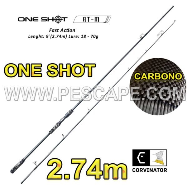CAÑA CORVINATOR ONE SHOOT AT-M Carbono 2.74m Cast 18-70g