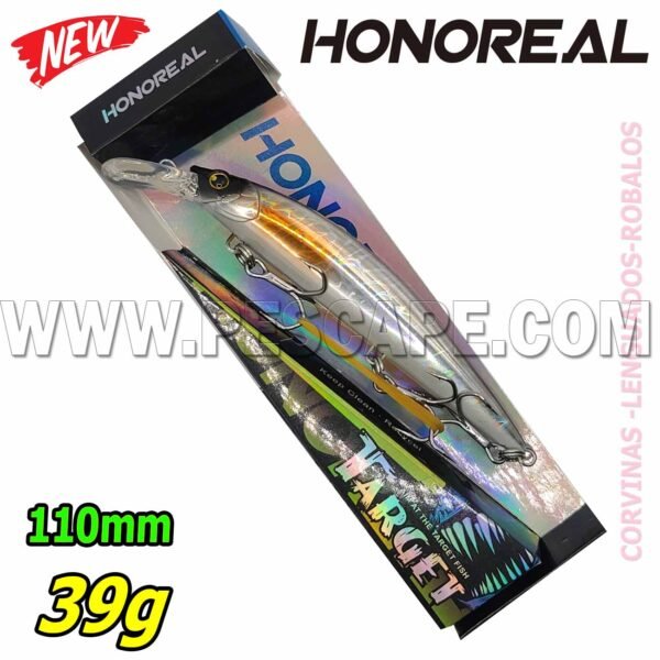 Señuelo Duro Honoreal Target-X Sinking 3D Eyes 110m 39g Color1
