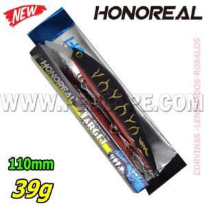 Señuelo Duro Honoreal Target-X Sinking 3D Eyes 110m 39g Color2