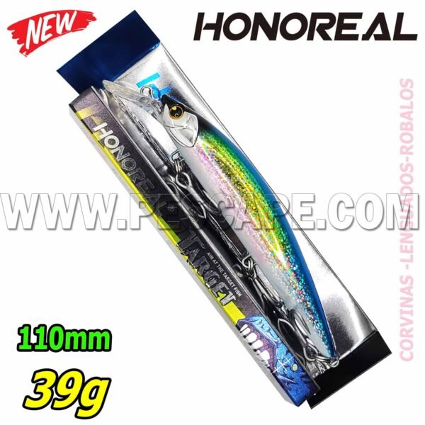 Señuelo Duro Honoreal Target-X Sinking 3D Eyes 110m 39g Color6