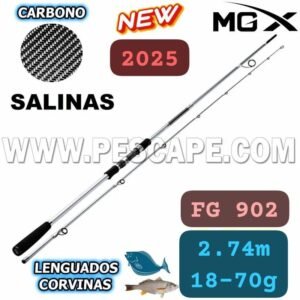 Caña Mgx Salinas FG 902 2.74m 18-70g Fibra de Carbono Spinning