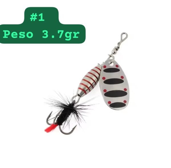 Mariposa W.P.E SPINNER para trucha Alta Calidad 3.7g Cuchara M414