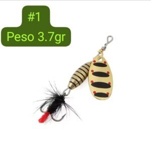 Mariposa W.P.E SPINNER para trucha Alta Calidad 3.7g Cuchara M412