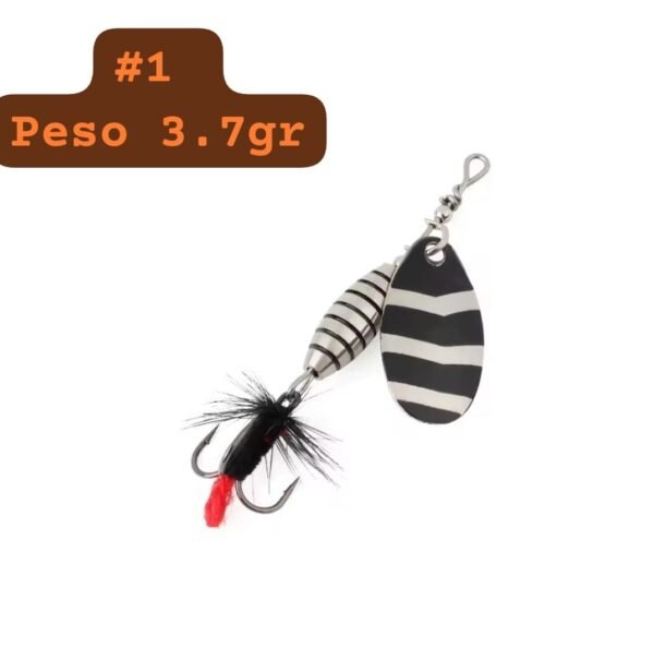 Mariposa W.P.E SPINNER para trucha Alta Calidad 3.7g Cuchara M404