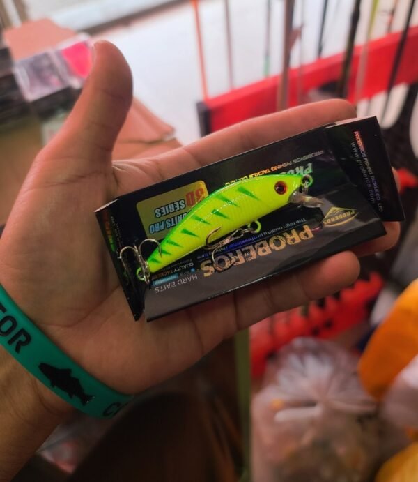 SEÑUELO PARA TRUCHA PROBEROS HARD BAITS PRO 3D SERIES YELLOW