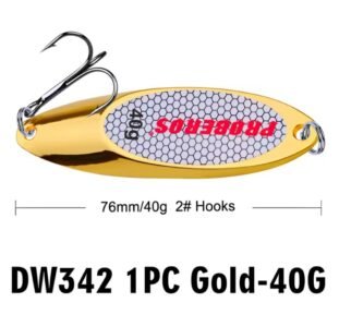 Cuchara Proberos para corvinas lenguados 40gr Metal Duro Dorado