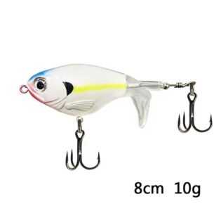 Señuelo de pescar TopWater Artificial Whopper Cola giratorio Duro Color3