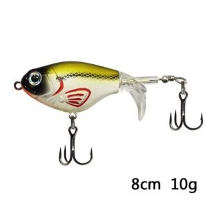 Señuelo de pescar TopWater Artificial Whopper Cola giratorio Duro Color4