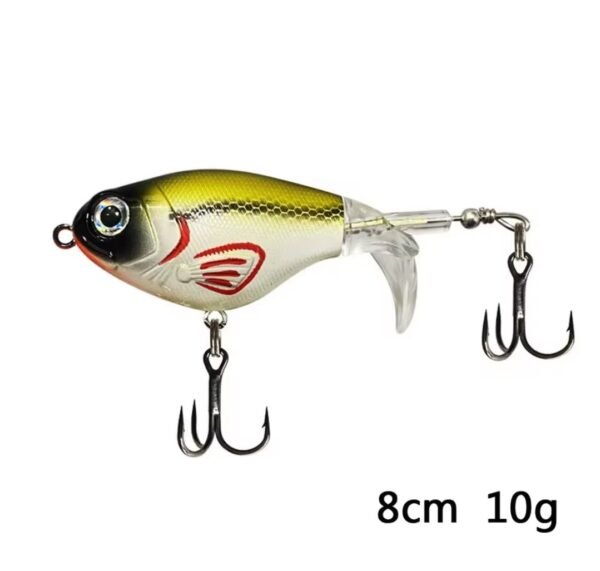 Señuelo de pescar TopWater Artificial Whopper Cola giratorio Duro Color4