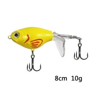 Señuelo de pescar TopWater Artificial Whopper Cola giratorio Duro Color7