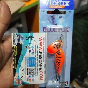 Spinner Super Vibrax Minnow Blue Fox 9gr BFMSV2 OB ORANGE BLACK ORIGINAL