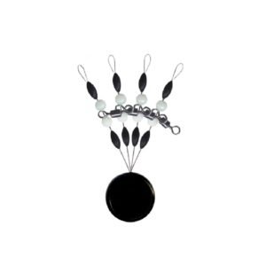 Bolsa de Stopper Ocean Space Bean Olive con Perlas y Sacavueltas M x 2 set / Black