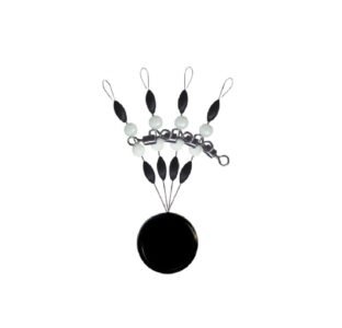 Bolsa de Stopper Ocean Space Bean Olive con Perlas y Sacavueltas M x 2 set / Black