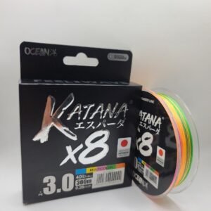 Multifilamento Ocean Katana X8 Spinning 0.28mm 19kg 300m Multicolor