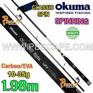 Caña OKUMA Spinning CLASSIC SPIN carbono EVA 10-35gr 1.80m