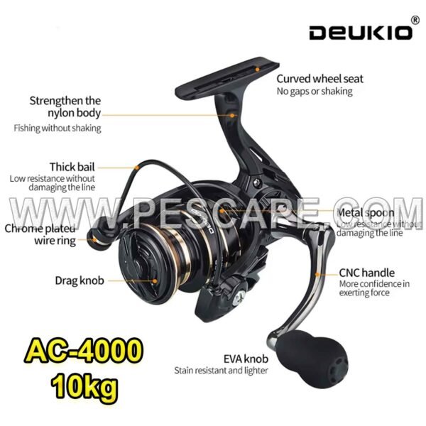 CARRETE DEUKIO AC4000 METAL 10KG - Imagen 3
