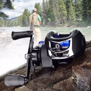 Carrete de Pesca Baitcasting Serie Ak-200 Alta resistencia