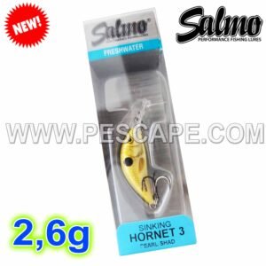 Señuelo Salmo Minnow Hornet 2,6gr Sinking 35mm PEARL SHAD | IND. PACK