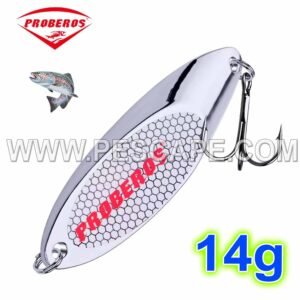 Cuchara PROBEROS Metal duro pesca de trucha lentejuelas Lagunas Ríos 14g