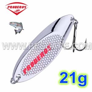 Cuchara PROBEROS Metal duro pesca de trucha lentejuelas Lagunas Ríos 21g