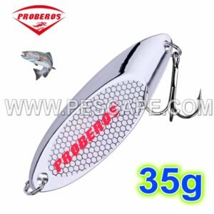 Cuchara PROBEROS Metal duro pesca de trucha lentejuelas Lagunas Ríos 35g