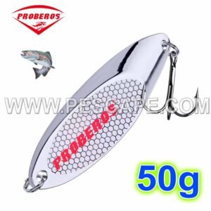 Cuchara PROBEROS Metal duro pesca de trucha lentejuelas Lagunas Ríos 50g