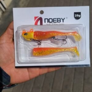 Vinilo Noeby T-Tail 28g Naranja para corvina lenguados
