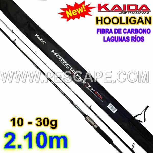 CAÑA KAIDA HOOLIGAN 2.10m SPINNING 10-30gr Laguna Ríos