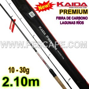 CAÑA KAIDA PREMIUM 2.10m 10-30gr SPINNING Truchas Lagunas Ríos
