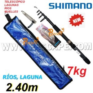 CAÑA SHIMANO ECLIPSE LUMO 2.40m Lagunas Ríos (TELESCOPICA)